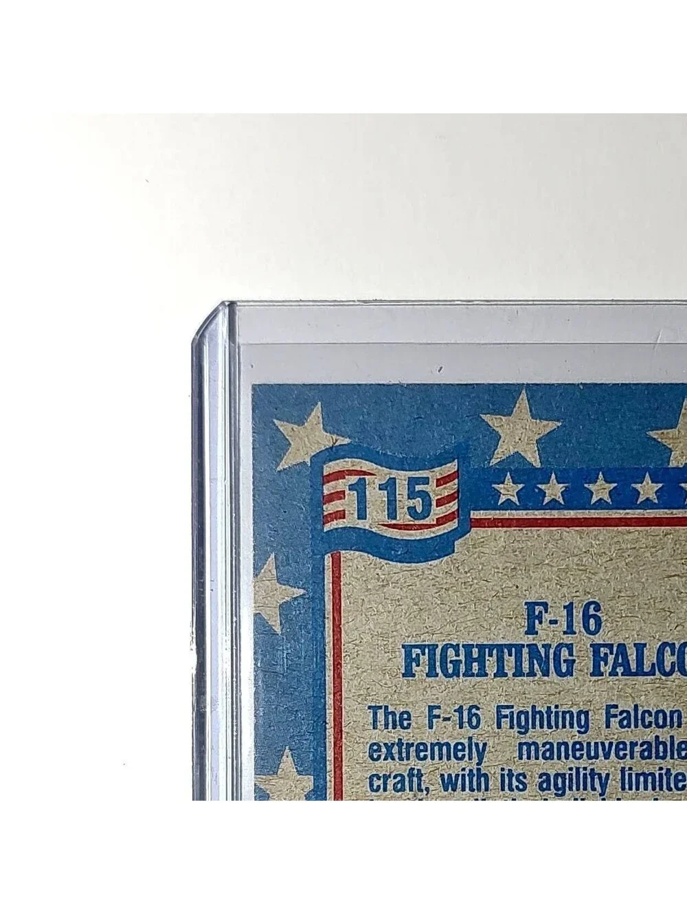 F-16 Fighting Falcon 1991 Topps Desert Storm #115 Card